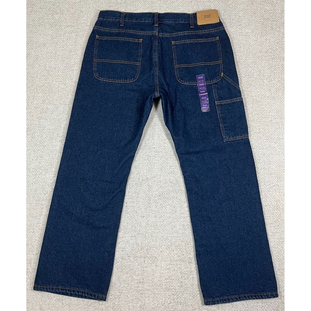 Berkley Jensen Jeans Men's Size 34x29 Fleece Lined Relaxed Straight Blue NWT